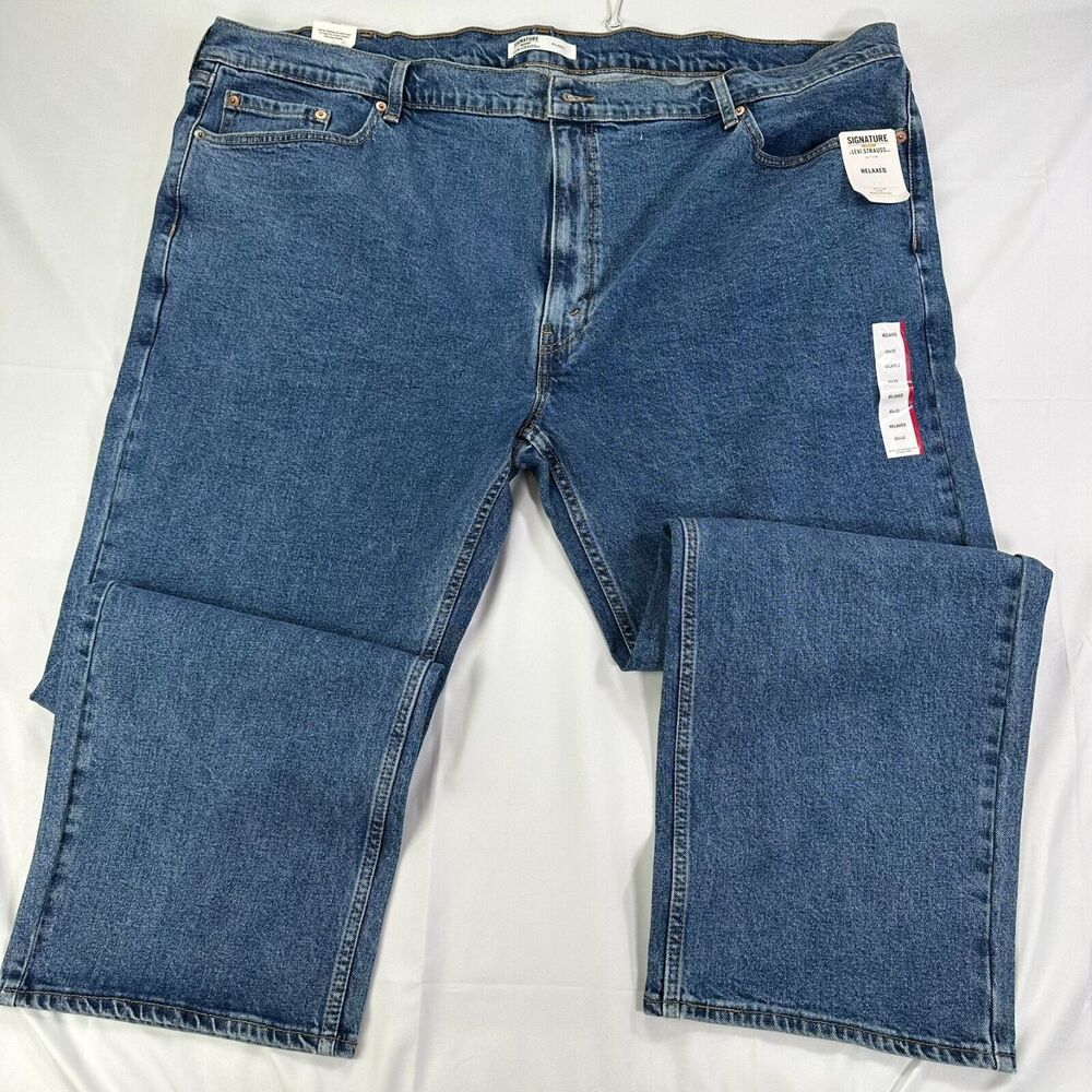 Signature‎ Gold levis Strauss Label Jeans Men's Denim Size 50x32 Relaxed
